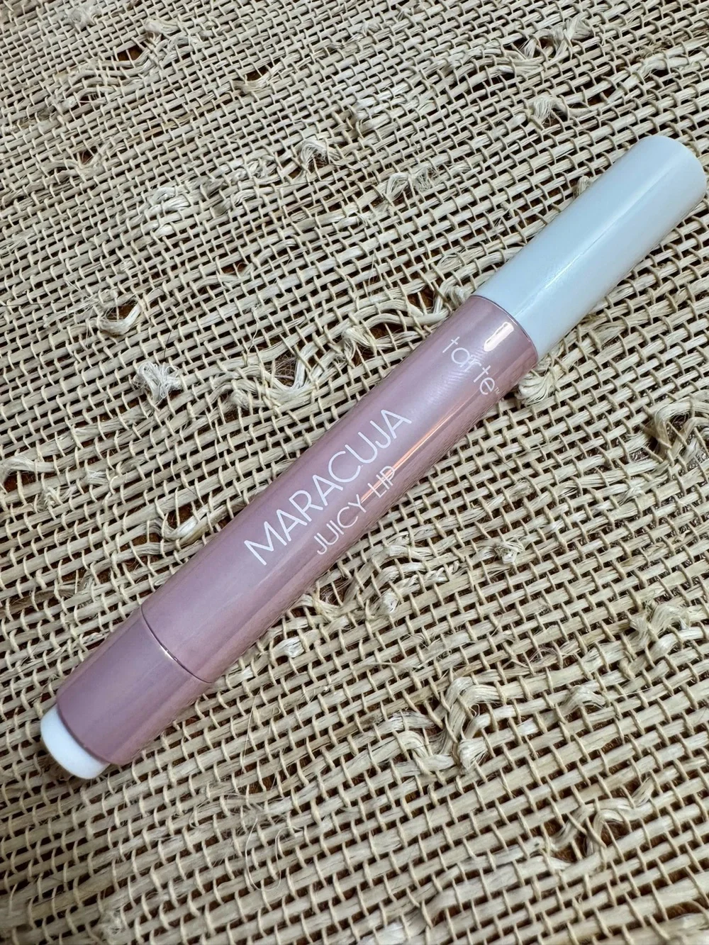 Tarte Maracuja Juicy Lip Balm — Crème Brûlée (nude brown gloss)
